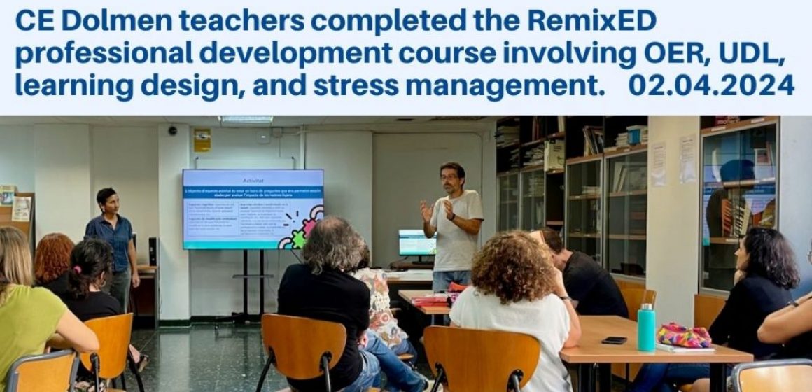 Formacio RemixED del Professorat de CE DOLMEN 13