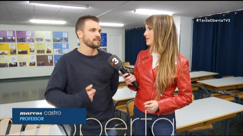 CE DOLMEN entrevista TARDA OBERTA Taller Marcos Castro amb alumnat de Cicles Formatius