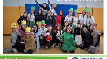 ApS EXPLICA un CONTE Desembre 2024 de l'alumnat de 2n de CFGS d'Educació Infantil, dirigida a alumnat i3, i4 i i5 d'una escola del barri de Santa Eulàlia a L'Hospitalet el 16 desembre del 2024