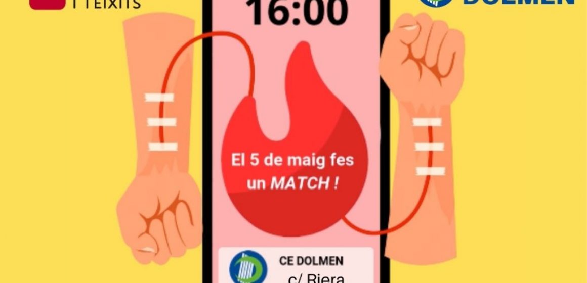 ApS CE DOLMEN_Campanya Donacio Sang Maig 2025 CE Dolmen i Banc de Sang i Teixits