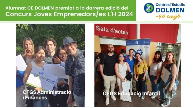 Alumnat CE Dolmen Premiat a la darrera edicio Concurs Joves Emprenedors i Emprenedores LH 2024