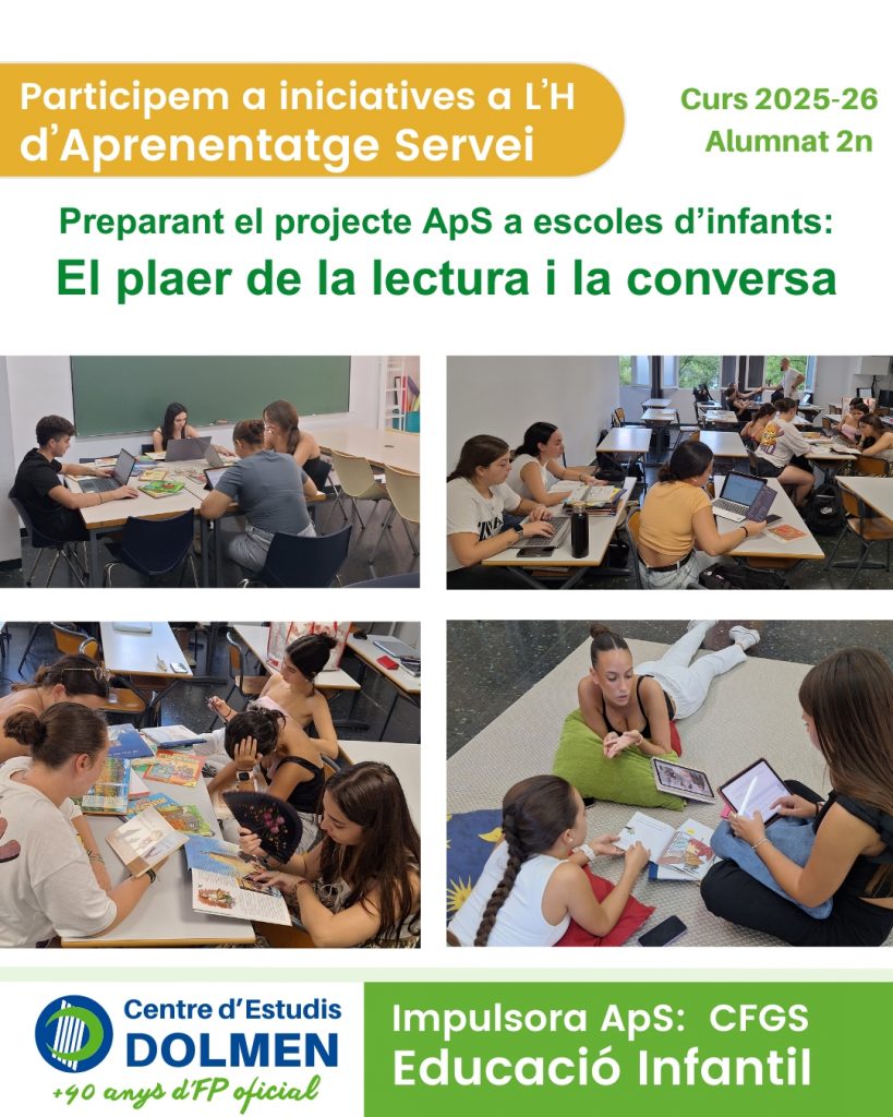 002_CE Dolmen CFGS Educacio Infantil curs 2025-26 preparant ApS LH lectura contes