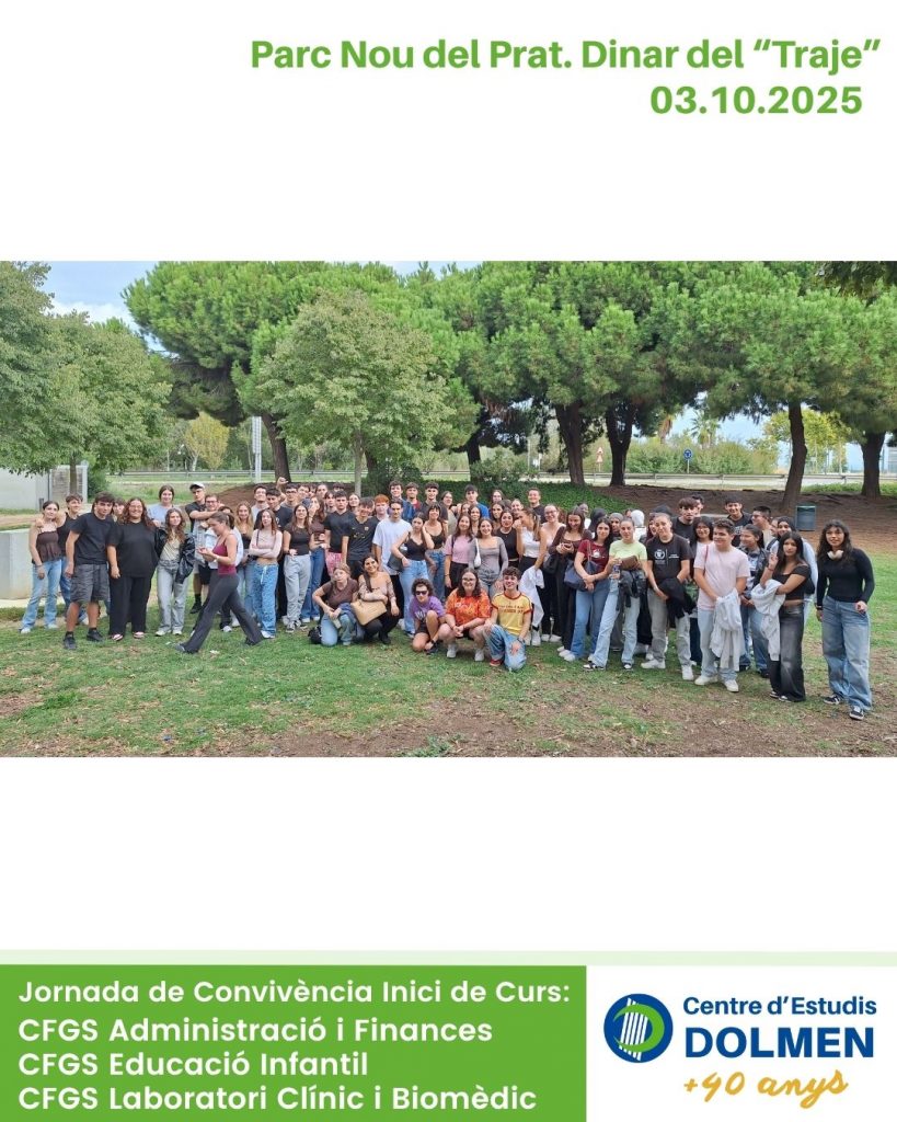 02_CE Dolmen Dinar del Traje Cicles Formatius Grau Superior Laboratori Educacio Infantil Administracio curs 25 26