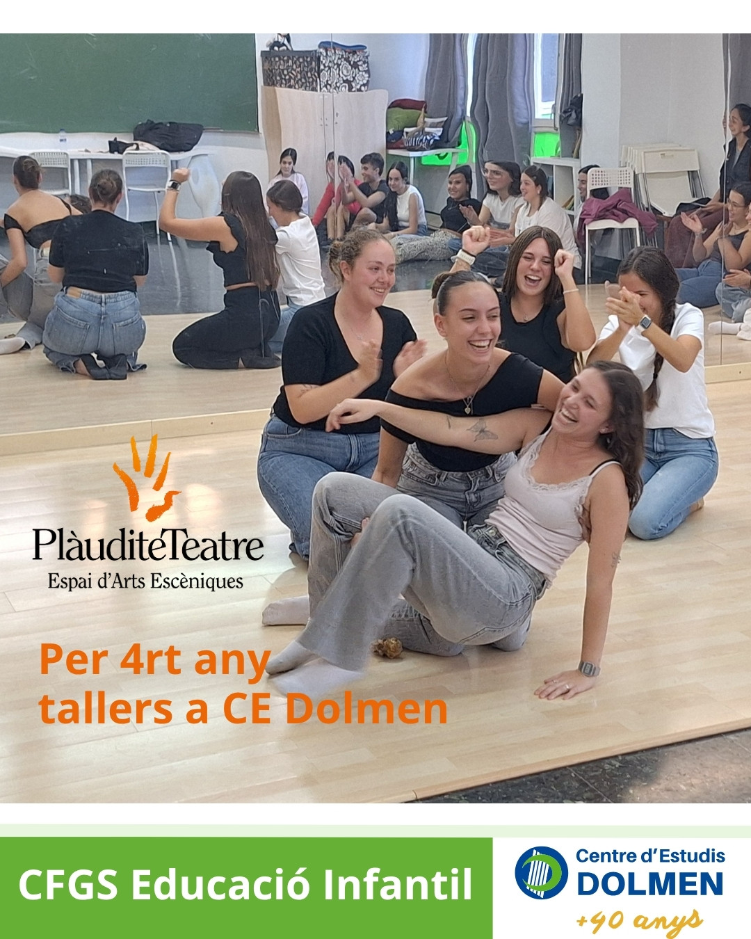 CFGS Educacio Infantil CE DOLMEN Tallers INICI SESSIONS PLAUDITE TEATRE 25-26 v3