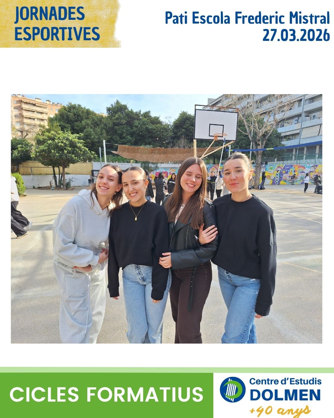 01_Jornades Esportives CFGS curs 2025-26 CE DOLMEN Cicles Formatius_Frederic Mistral_27 març