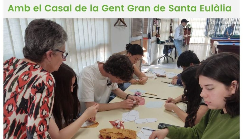 Taller Menstruacio Sostenible_amb el Casal de la Gent Gran_Batxillerat CE Dolmen_ApS_abril 2026