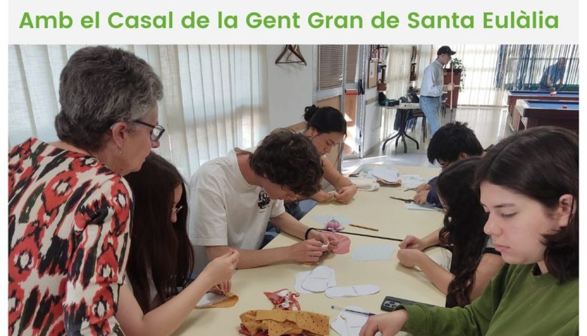 Taller Menstruacio Sostenible_amb el Casal de la Gent Gran_Batxillerat CE Dolmen_ApS_abril 2026