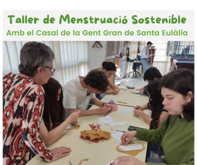 Taller Menstruacio Sostenible_amb el Casal de la Gent Gran_Batxillerat CE Dolmen_ApS_abril 2026